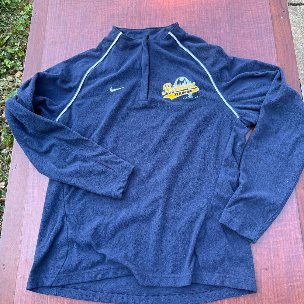 Nike Pullover Therma-FIT Rockwood Thunder Volleyball Modern Womens Size M Blue